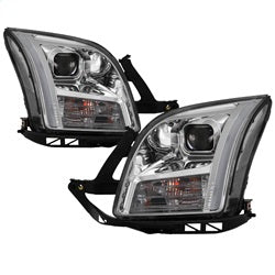 Akkon Ford Fusion 06-09 Chrome Light Bar DRL Projector Headlights