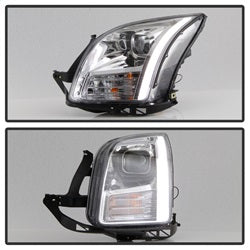 Akkon Ford Fusion 06-09 Chrome Light Bar DRL Projector Headlights