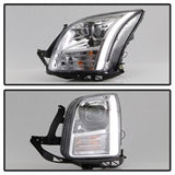 Akkon Ford Fusion 06-09 Chrome Light Bar DRL Projector Headlights