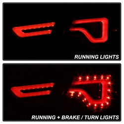 Akkon Chevrolet Impala 14-18 Black Light Bar LED Tail Lights