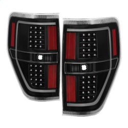 Akkon Ford F-150 09-14 Black Light Bar LED Tail Lights