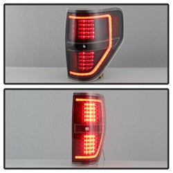 Akkon Ford F-150 09-14 Black Light Bar LED Tail Lights