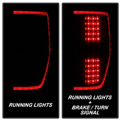 Akkon Ford F-150 09-14 Black Smoke Light Bar LED Tail Lights