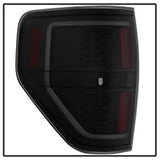 Akkon Ford F-150 09-14 Black Smoke Light Bar LED Tail Lights