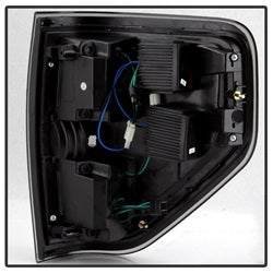 Akkon Ford F-150 09-14 Black Smoke Light Bar LED Tail Lights