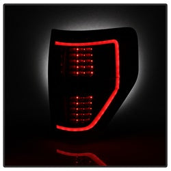 Akkon Ford F-150 09-14 Black Smoke Light Bar LED Tail Lights