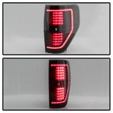 Akkon Ford F-150 09-14 Black Smoke Light Bar LED Tail Lights