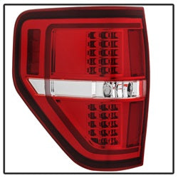 Akkon Ford F-150 09-14 Red Clear Light Bar LED Tail Lights