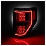 Akkon Ford F-150 09-14 Red Clear Light Bar LED Tail Lights