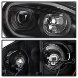 Akkon Chevrolet Impala/Impala Limited 06-13 Black LED Light Bar Headlghts