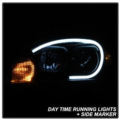 Akkon Chevrolet Impala/Impala Limited 06-13 Black Smoke LED Light Bar Headlghts