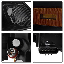 Akkon Chevrolet Impala/Impala Limited 06-13 Black Smoke LED Light Bar Headlghts