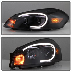 Akkon Chevrolet Impala/Impala Limited 06-13 Black Smoke LED Light Bar Headlghts