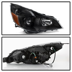OE Subaru Legacy/Outback 13-14 Black OEM Style Headlights