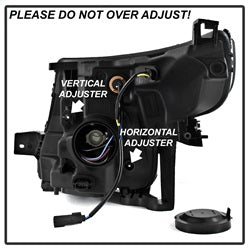 xTune GMC Sierra 2500 HD/Sierra 3500 HD 15 Halogen Models OEM Style Headlights Does Not Fit Factory HID Models Black