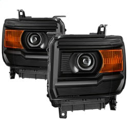 xTune GMC Sierra 1500 14-15 Halogen Models OEM Style Headlights Does Not Fit Factory HID Models Black