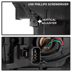xTune GMC Sierra 1500 14-15 Halogen Models OEM Style Headlights Does Not Fit Factory HID Models Black