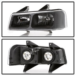 Akkon Chevrolet Express 1500/Express 2500/Express 3500/Express 3500 (Cab and Chassis)/Savana 1500/Savana 2500/Savana 3500 03-14 Black OEM Style Headlights