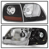 Akkon Ford Expedition/F-150 97-02 4 pc. OEM Style Headlights w/Corner Black