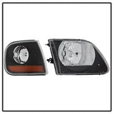 Akkon Ford Expedition/F-150 97-02 4 pc. OEM Style Headlights w/Corner Black