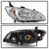 Akkon Honda Civic 04-05 Chrome OEM Style Headlights