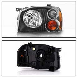 Akkon Nissan Frontier 01-04 Black OEM Style Headlights