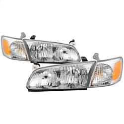 Akkon Toyota Camry 00-01 4 pc. OEM Style Headlights w/Corner Lights Chrome