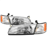 Akkon Toyota Camry 97-99 4 pc. OEM Style Headlights w/Corner Lights Chrome