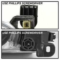 Akkon Toyota Camry 97-99 4 pc. OEM Style Headlights w/Corner Lights Chrome