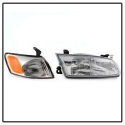 Akkon Toyota Camry 97-99 4 pc. OEM Style Headlights w/Corner Lights Chrome