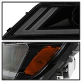 Akkon Chevrolet Impala 14-18 Black Smoke DRL Light Bar Projector Headlights Halogen Models Only Will Not Fit Xenon/HID Model