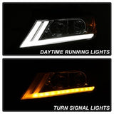 Akkon Chevrolet Impala 14-18 Chrome DRL Light Bar Projector Headlights Halogen Models Only Will Not Fit Xenon/HID Model