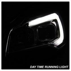 Akkon Ford Escape 13-16 Chrome LED Light Bar Projector Headlights Halogen Models Only Will Not Fit Xenon/HID Model