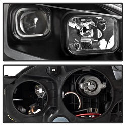 Akkon Nissan Sentra 13-15 Black DRL LED Light Bar Projector Headlights Halogen Models Only