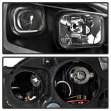 Akkon Nissan Sentra 13-15 Black DRL LED Light Bar Projector Headlights Halogen Models Only