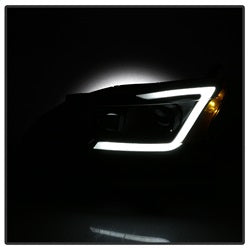 Akkon Nissan Sentra 13-15 Black DRL LED Light Bar Projector Headlights Halogen Models Only