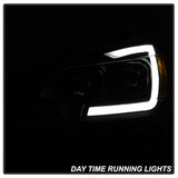 Akkon Nissan Sentra 13-15 Black Smoke DRL LED Light Bar Projector Headlights Halogen Models Only