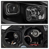 Akkon Nissan Sentra 13-15 Black Smoke DRL LED Light Bar Projector Headlights Halogen Models Only