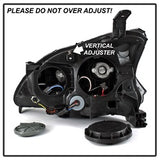 Akkon Nissan Sentra 13-15 Black Smoke DRL LED Light Bar Projector Headlights Halogen Models Only