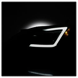 Akkon Nissan Sentra 13-15 Black Smoke DRL LED Light Bar Projector Headlights Halogen Models Only