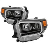 Akkon Toyota Tundra 14-18 Black DRL LED Light Bar Projector Headlights
