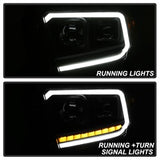 Akkon Toyota Tundra 14-18 Black DRL LED Light Bar Projector Headlights