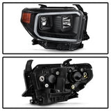 Akkon Toyota Tundra 14-18 Black DRL LED Light Bar Projector Headlights