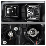 Akkon Toyota Tundra 14-18 Black DRL LED Light Bar Projector Headlights
