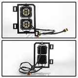 Spyder Ram 1500 13-18 w/Bracket And Switch LED Fog Lights No Bulbs Needed Clear