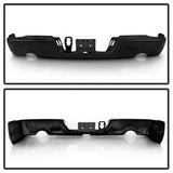 xTune Dodge Ram 1500/1500 09-10 Black OEM Style Steel Rear Bumper w/Dual Exhaust Models Only Does Not Fit w/Parking Sensors Hole