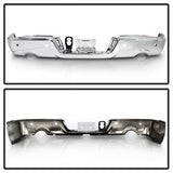 xTune Dodge Ram 1500/1500 09-10 Chrome OEM Style Steel Rear Bumper w/Dual Exhaust Models And Parking Sensors Hole OEM PN[CH1102365]