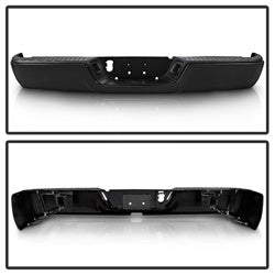 xTune Dodge Ram 1500/Ram 2500/Ram 3500/1500/2500/3500 09-10 Black OEM Style Steel Rear Bumper Does Not Fit w/Parking Sensors Hole And Dual Exhaust OEM PN[CH1103120]