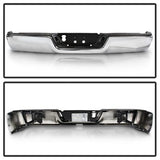 xTune Dodge Ram 1500/Ram 2500/Ram 3500/1500/2500/3500 09-10 Chrome OEM Style Steel Rear Bumper Does Not Fit w/Parking Sensors Hole And Dual Exhaust OEM PN[CH1103117]