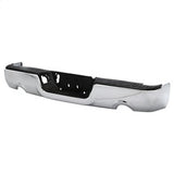 xTune Dodge Ram 1500/1500 09-10 Chrome OEM Style Steel Rear Bumper w/Dual Exhaust Does Not Fit w/Parking Sensors Hole